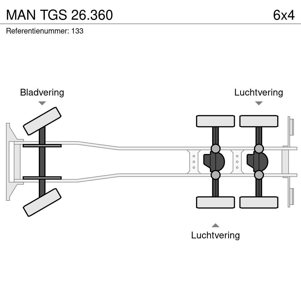 MAN TGS 26.360 Camion con gancio di sollevamento