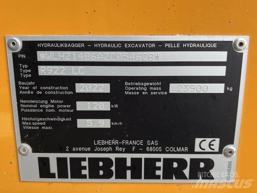 Liebherr R922 LC Escavatori cingolati