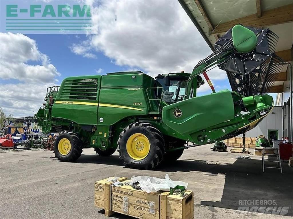 John Deere t670 hm Mietitrebbiatrici