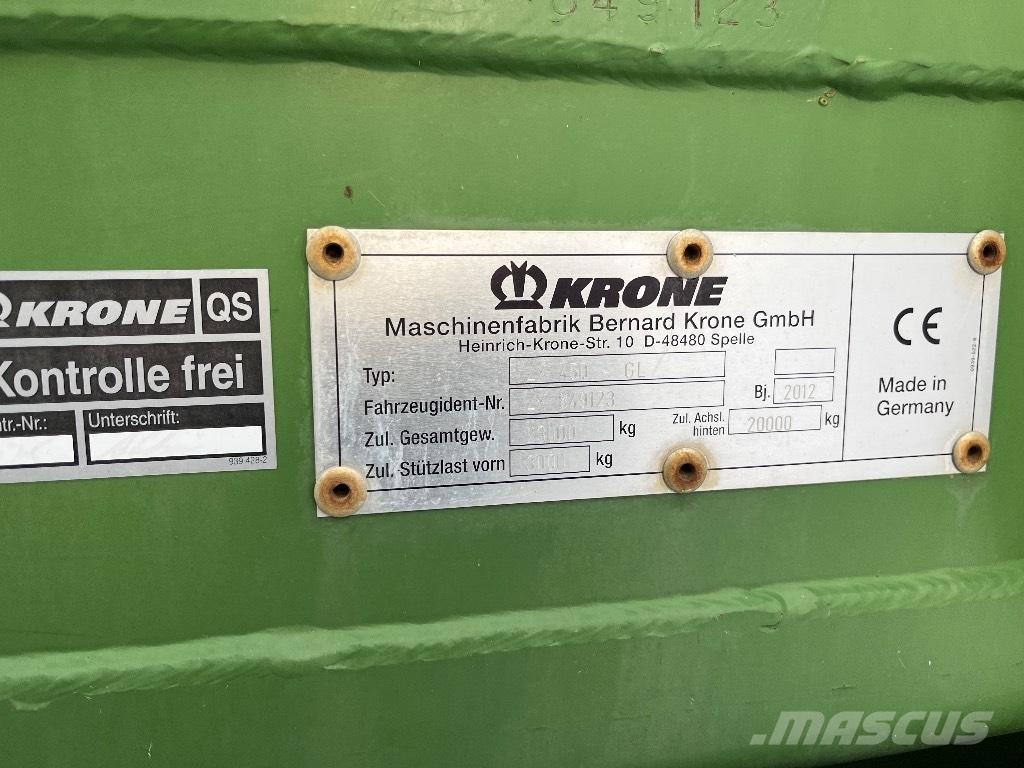 Krone ZX 450 GL Rimorchi autocaricanti