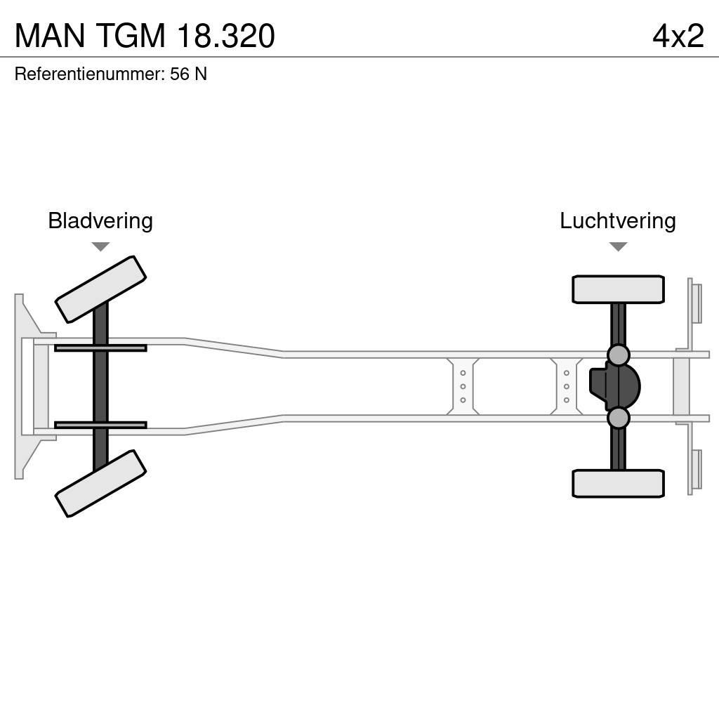 MAN TGM 18.320 Camion con gancio di sollevamento