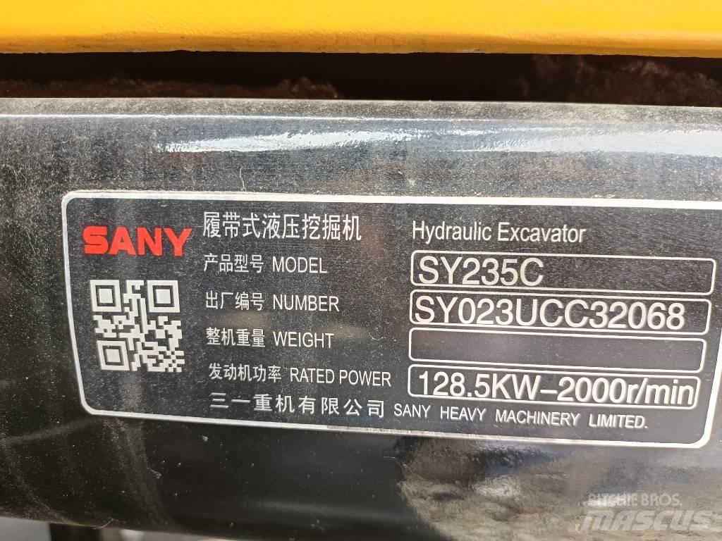 Sany SY235 Escavatori cingolati
