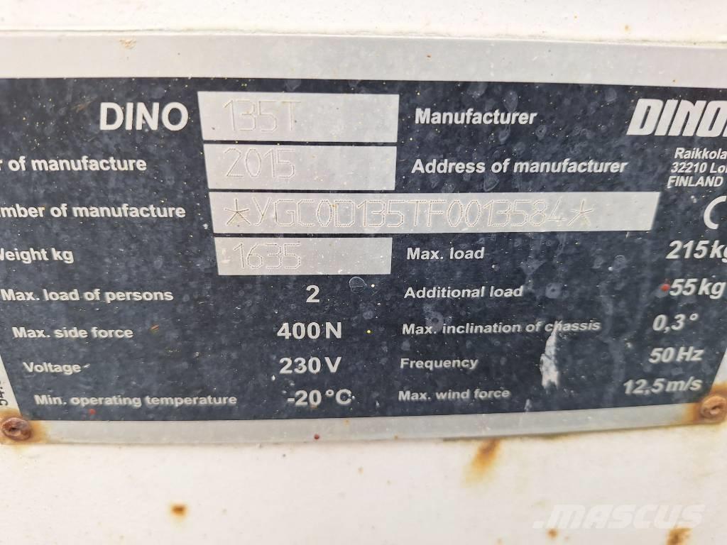 Dino 135 T Piattaforme aeree su rimorchio