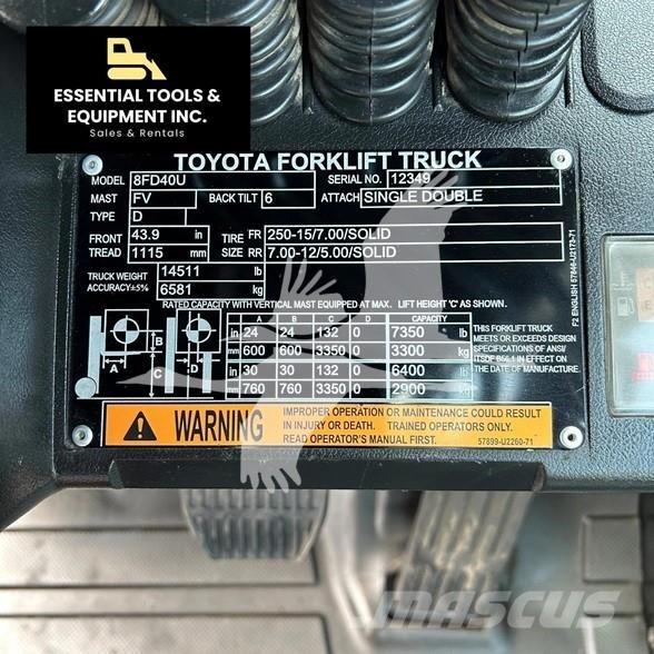 Toyota 8FD40U Carrelli elevatori diesel