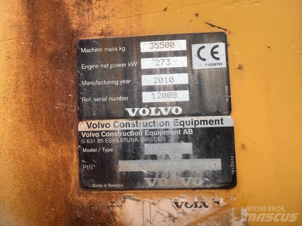 Volvo L 220 G Pale gommate