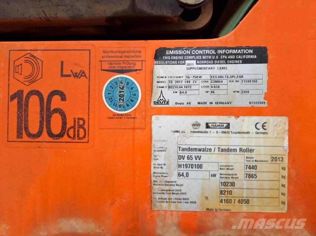 Hamm DV 65 VV Rulli a doppio tamburo