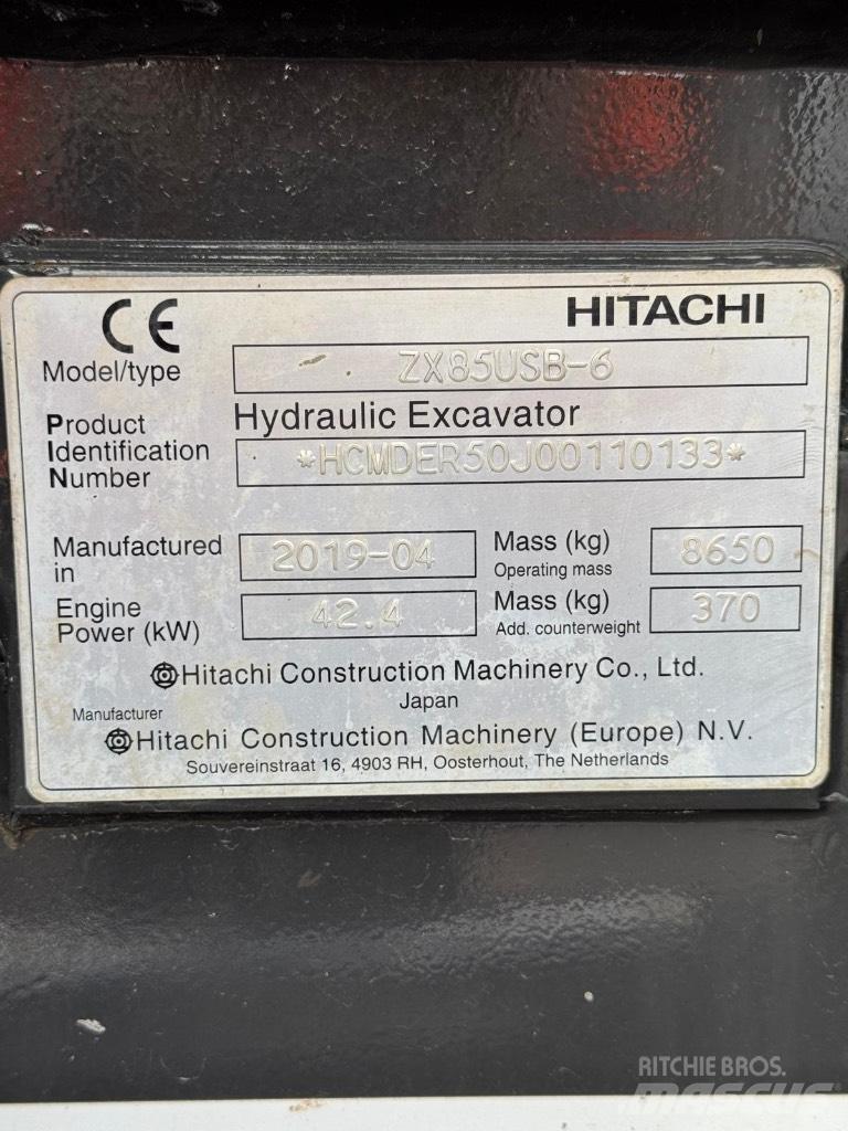 Hitachi ZX 85 US B-6 Escavatori medi 7t - 12t
