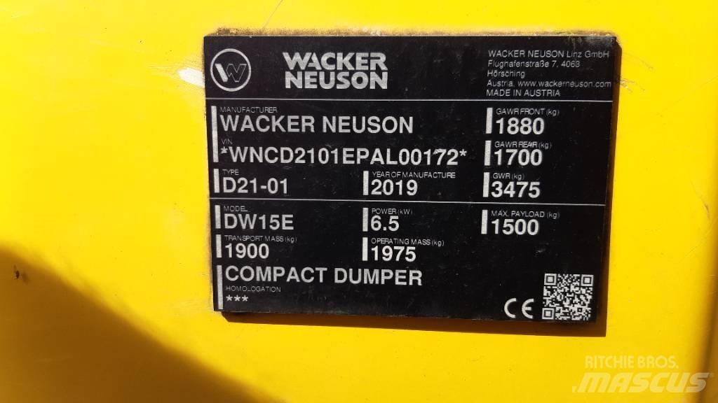 Wacker Neuson DW15e Mini dumper