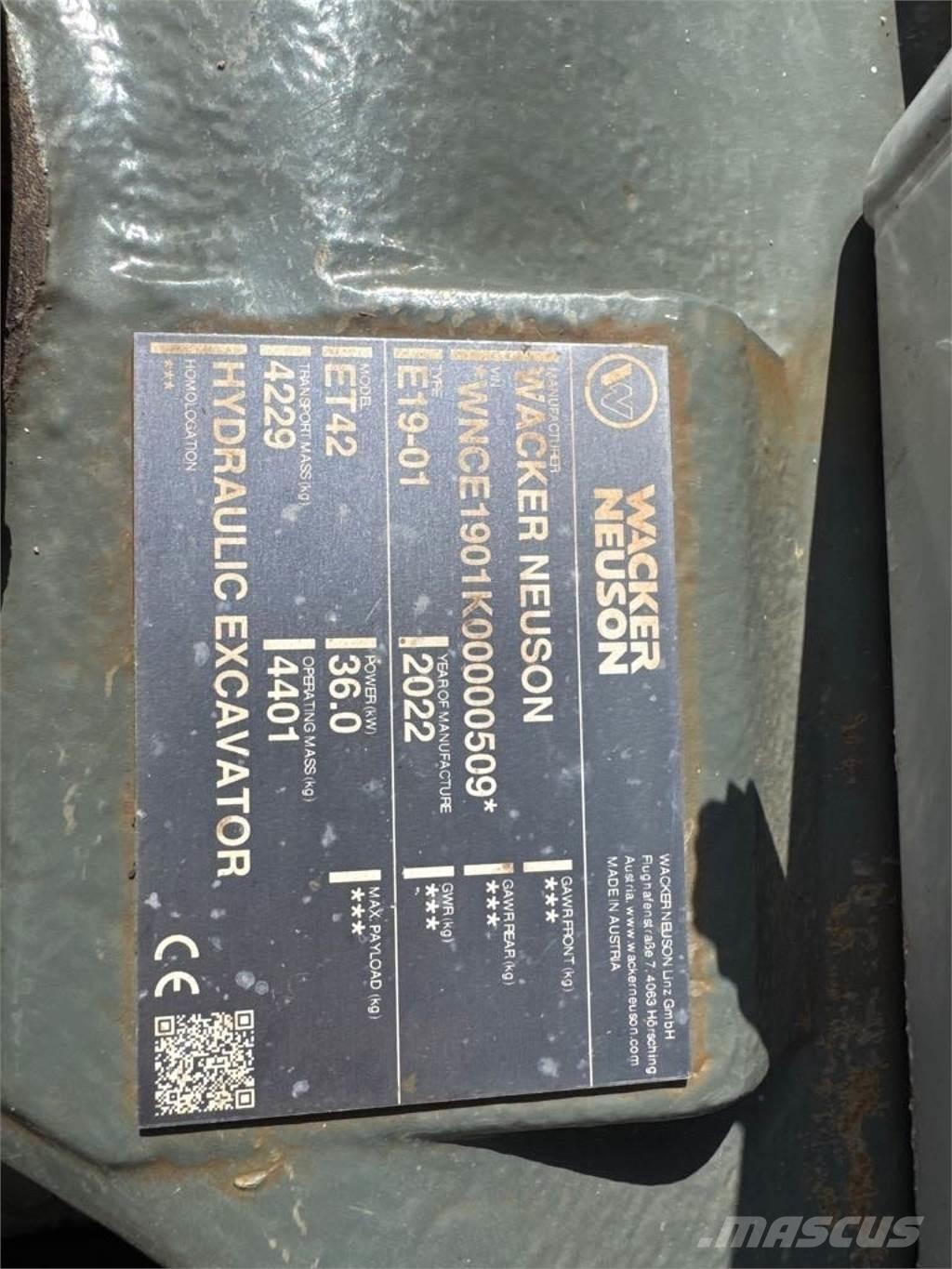 Wacker Neuson ET42 Escavatori cingolati