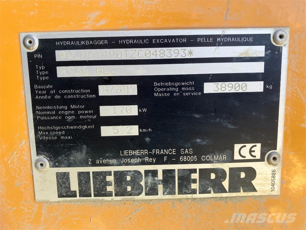 Liebherr R936 Escavatori cingolati