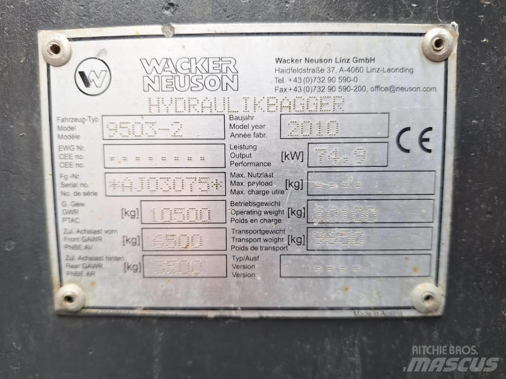 Wacker Neuson 9503-2 Escavatori gommati