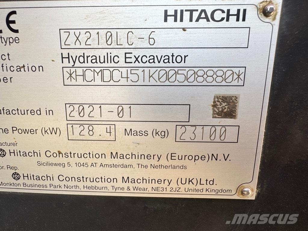 Hitachi ZX 210 LC-6 Escavatori cingolati