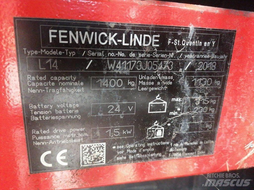 Linde L14 Transpallet uomo a terra