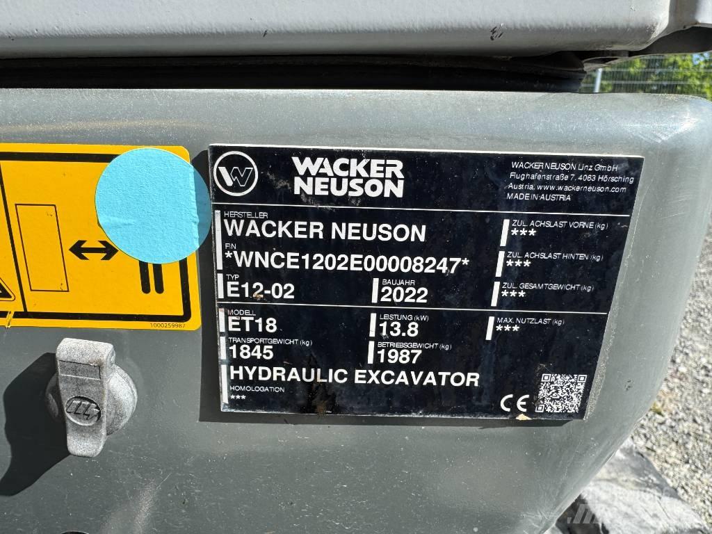 Wacker Neuson ET18 Escavatori cingolati