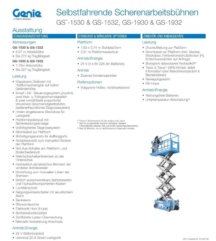 Genie GS1932e Piattaforme a pantografo