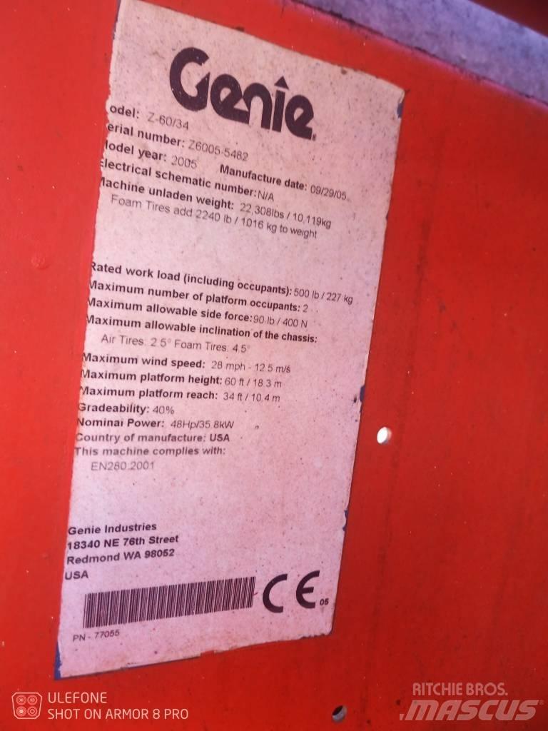 Genie Z 60/34 RT Piattaforme a braccio articolato