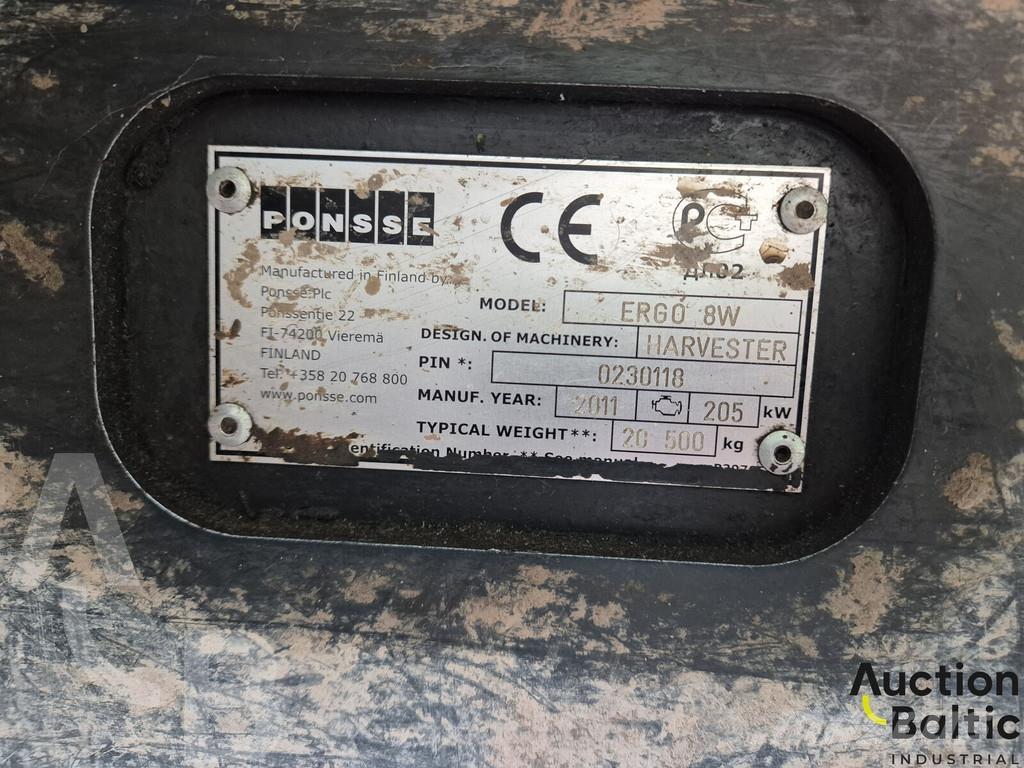 Ponsse Ergo 8W Abbattitrici, Disboscatrici