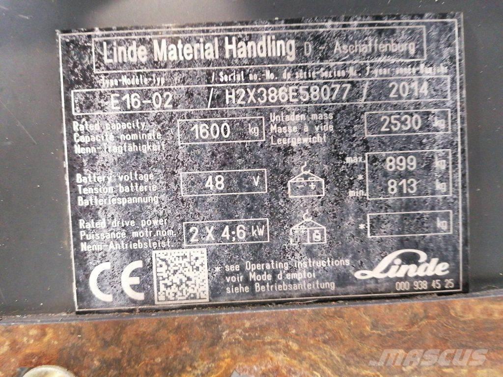 Linde E16-02 Carrelli elevatori elettrici
