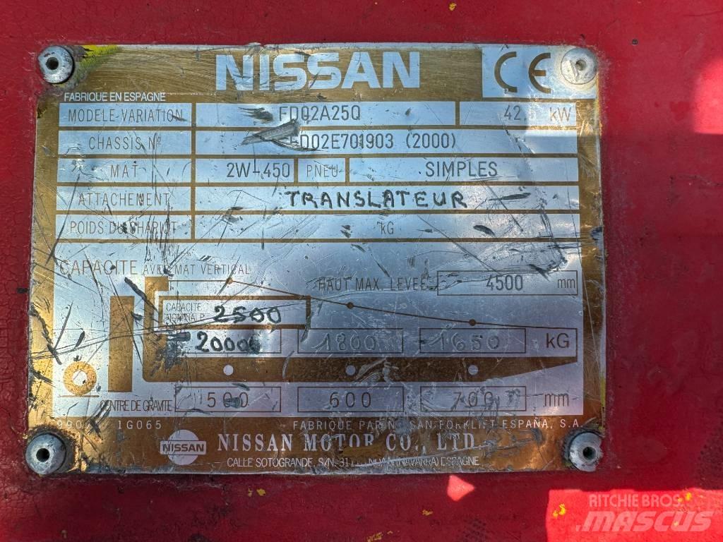 Nissan FD02A25Q Carrelli elevatori diesel