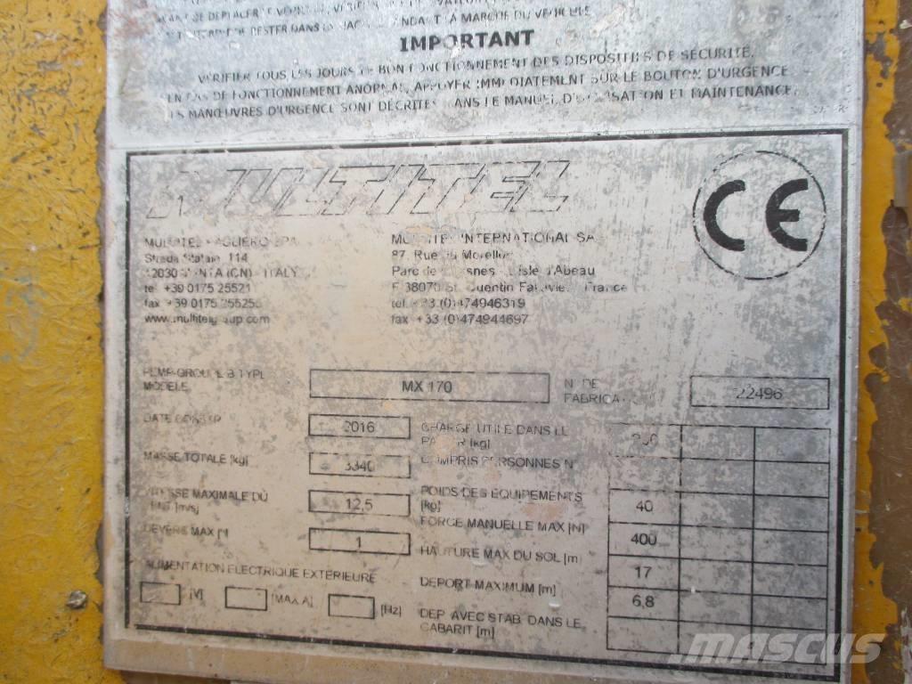 Multitel MX 170 Piattaforme autocarrate