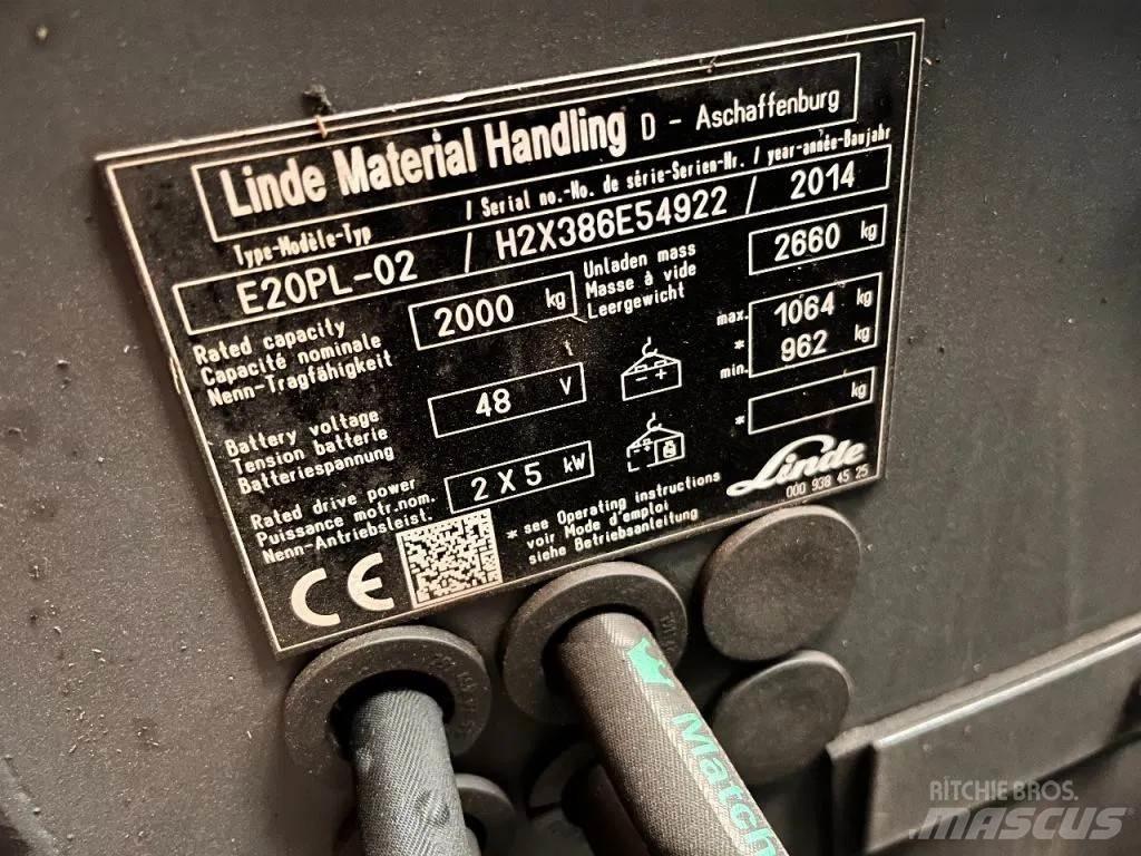 Linde E20PL-02 Carrelli elevatori elettrici