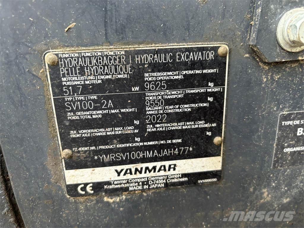 Yanmar SV100-2A Escavatori cingolati