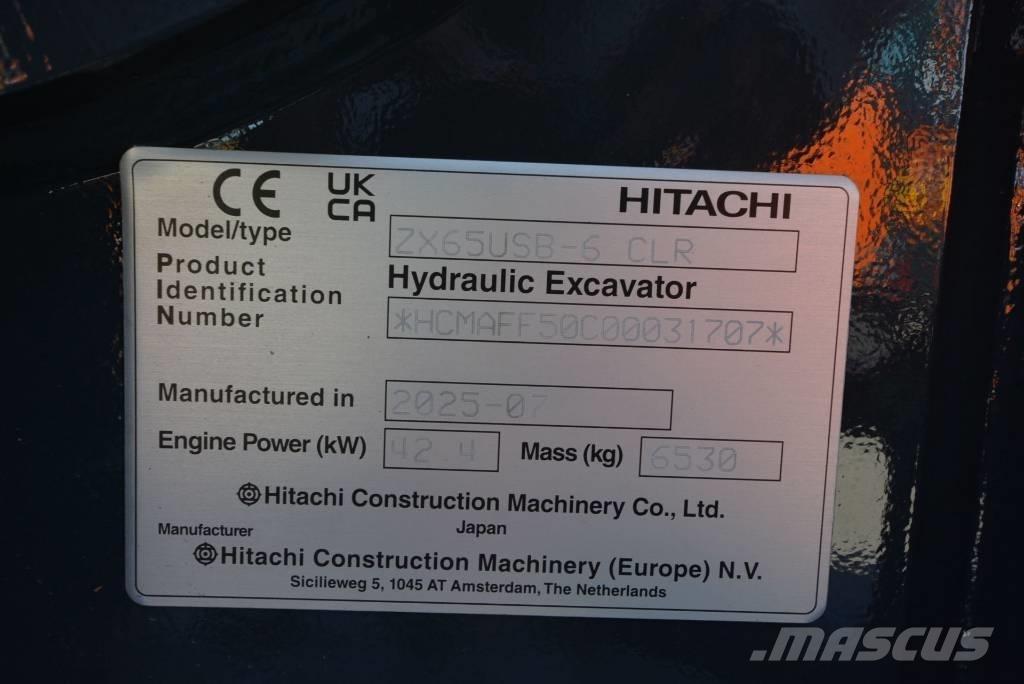 Hitachi ZX 65 USB-6 Miniescavatori