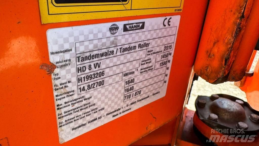 Hamm HD 8 VV Rulli a doppio tamburo