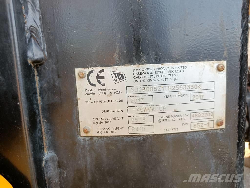 JCB 85Z-1 ECO Escavatori medi 7t - 12t