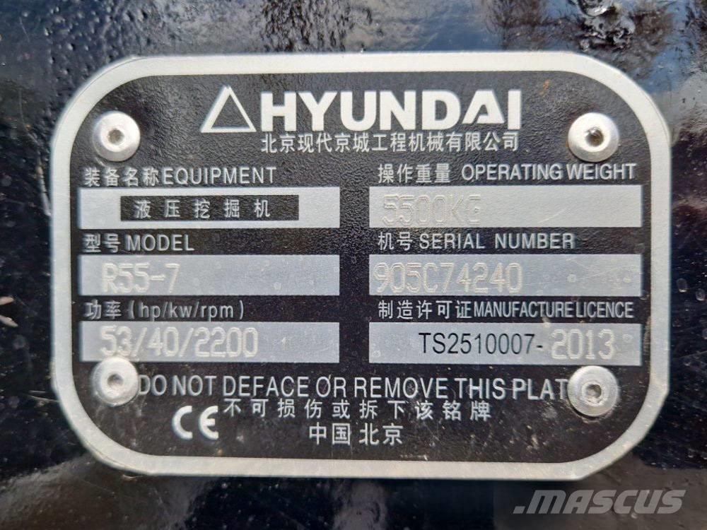 Hyundai R 155-7 Miniescavatori