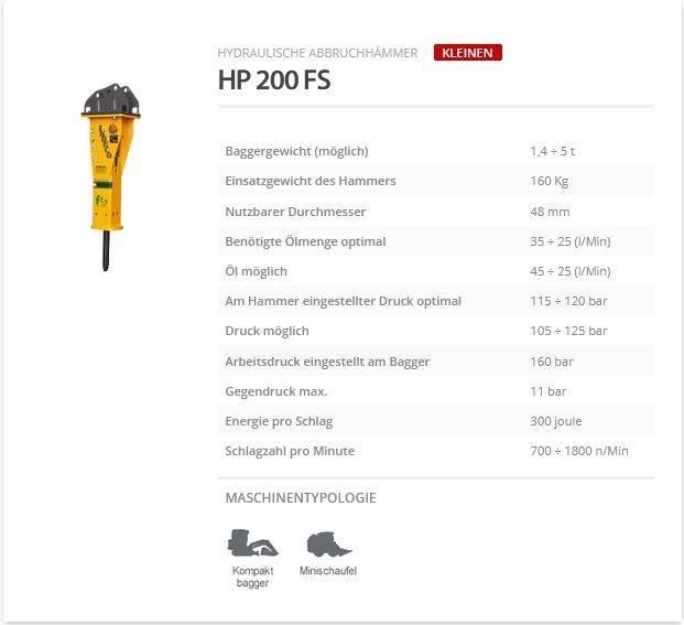 Indeco HP 200 FS Martelli - frantumatori