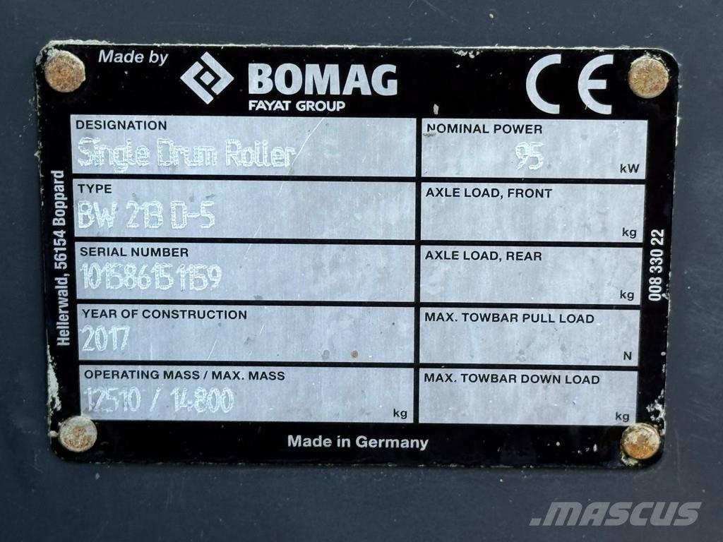 Bomag BW213D-5 Rulli monotamburo