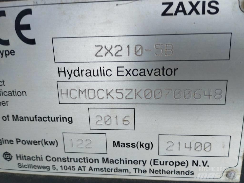 Hitachi ZX 210-5B Escavatori cingolati