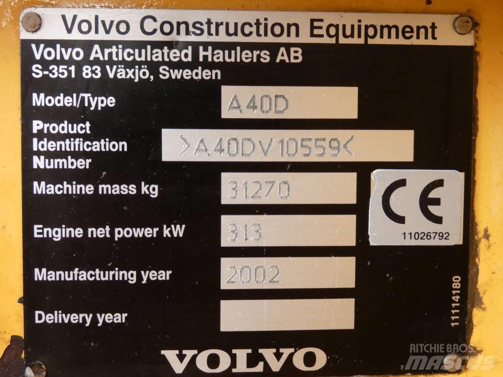 Volvo A 40 D Dumpers articolati