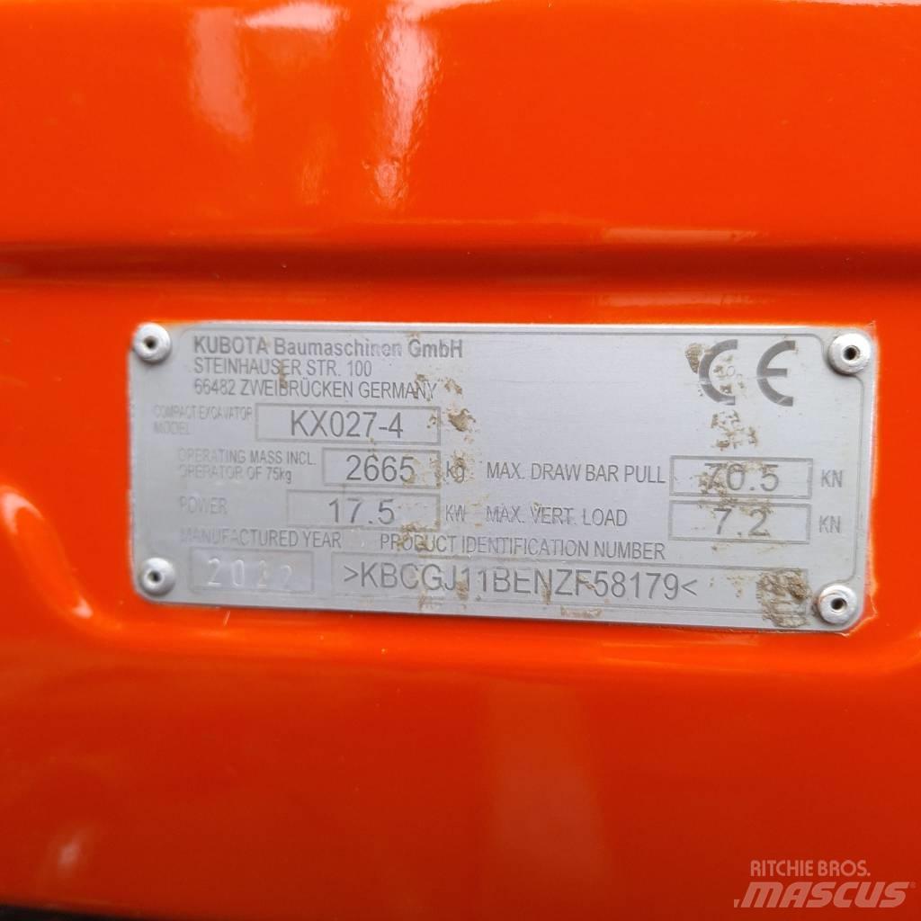 Kubota KX 027 Miniescavatori