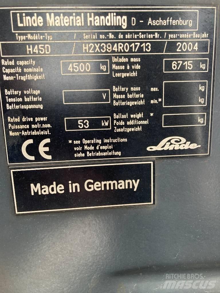 Linde H45D/394-01 Carrelli elevatori diesel