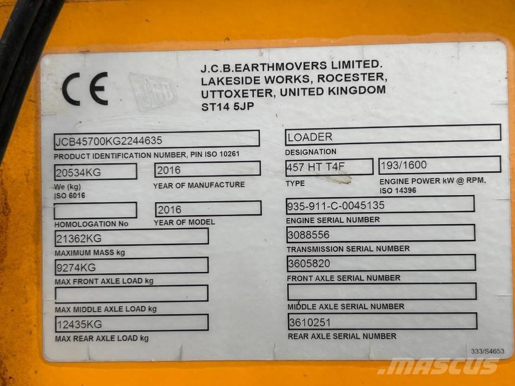 JCB 457 HT Pale gommate