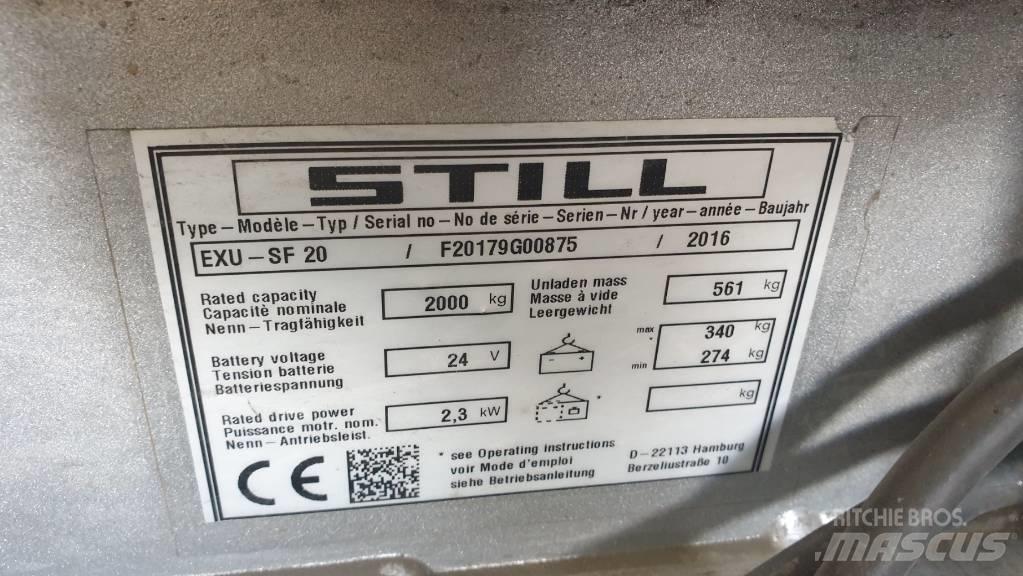 Still EXU-SF 20 Carrelli elevatori bassi a piattaforma