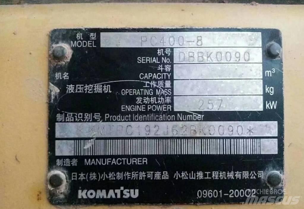 Komatsu PC400-8 Escavatori cingolati