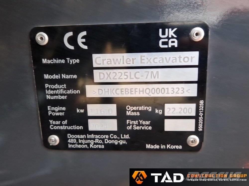 Develon DX 225 LC-7M Escavatori cingolati