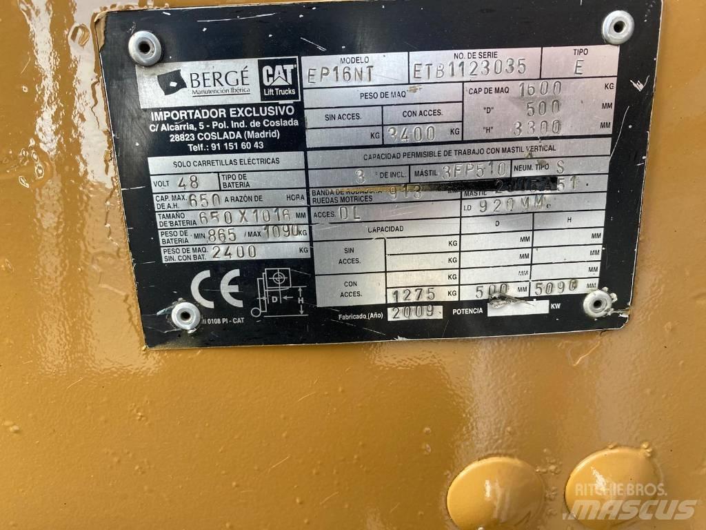 CAT EP 16 NT Carrelli elevatori elettrici