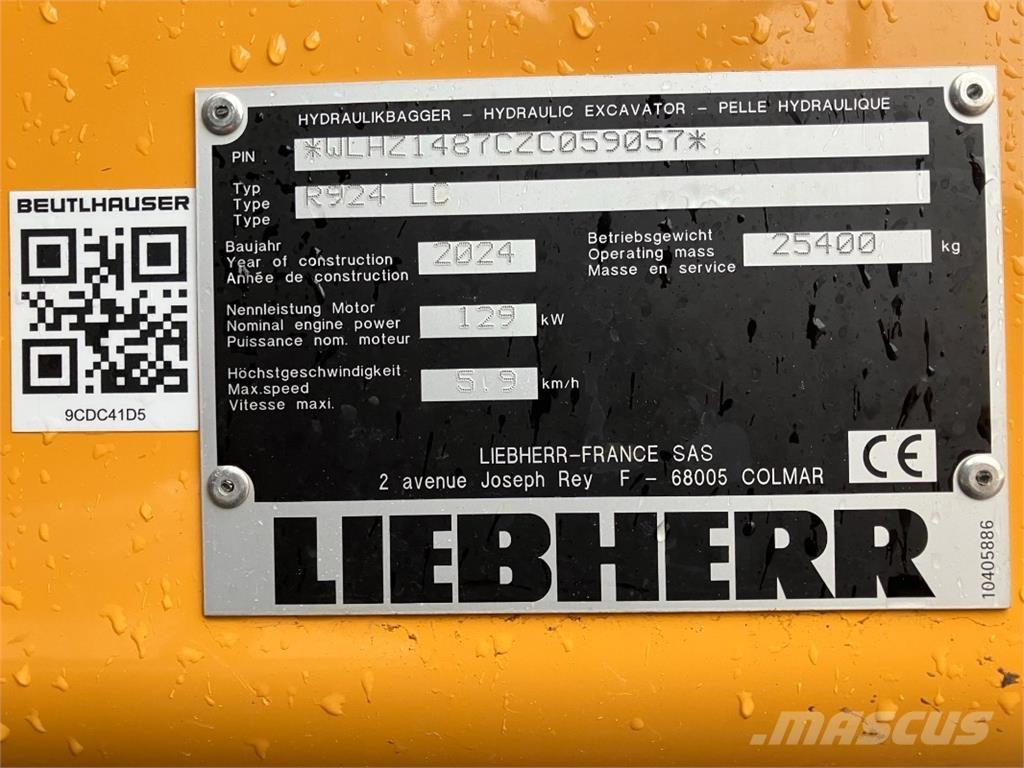 Liebherr R924 Escavatori cingolati