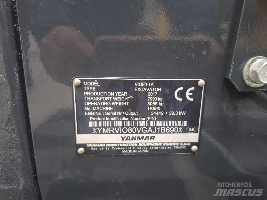 Yanmar Vio 80-1A Escavatori medi 7t - 12t