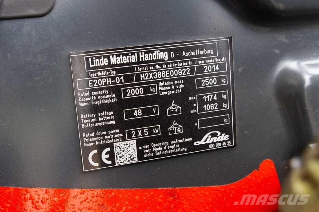 Linde E 20 Carrelli elevatori elettrici