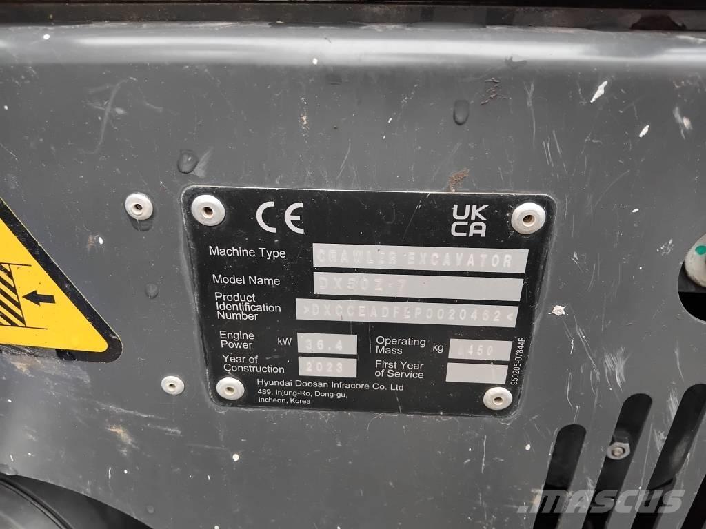 Develon DX 50 Z-7 Miniescavatori