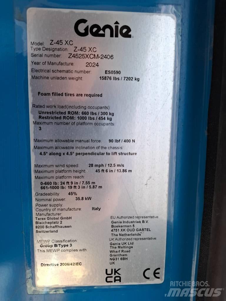 Genie Z 45 Piattaforme a braccio articolato