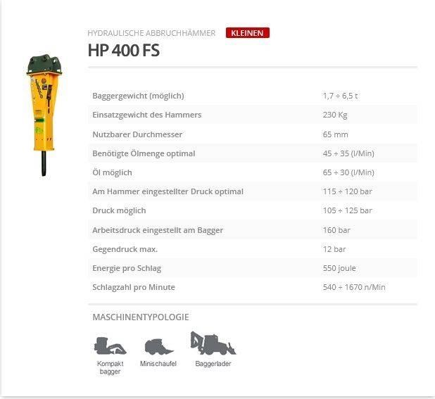 Indeco HP 400 FS Martelli - frantumatori