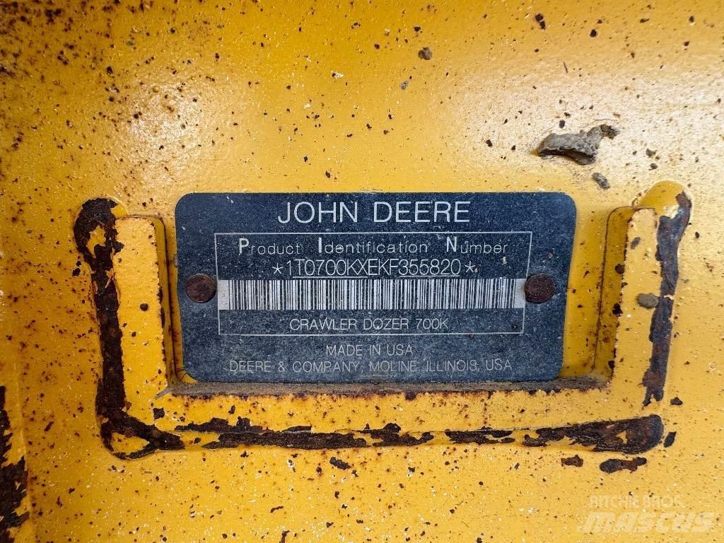 DEERE 700K LGP Dozer cingolati