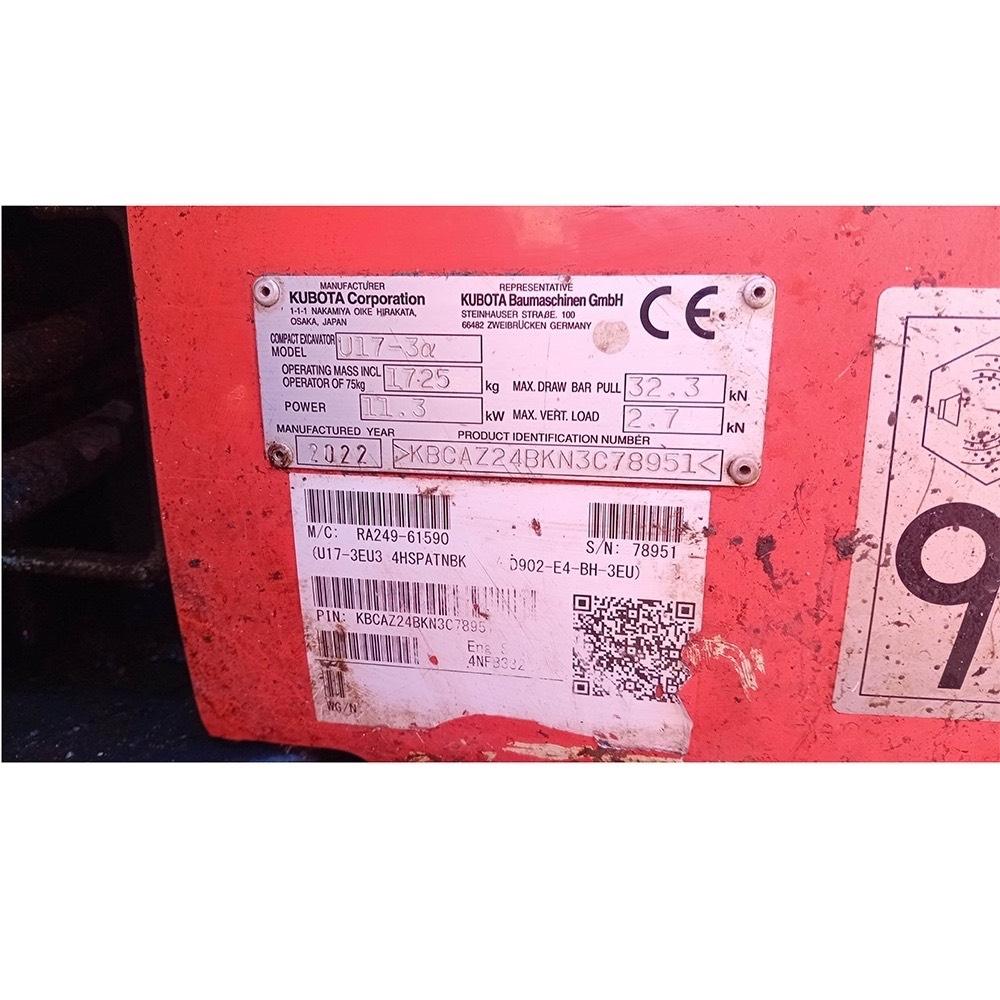 Kubota U17-3a Miniescavatori