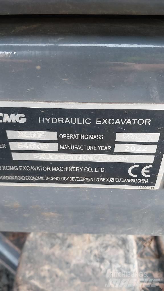XCMG XE 80 E Escavatori medi 7t - 12t